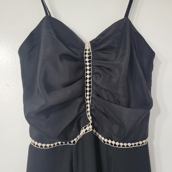 Parker Ruched Eyelet Asymmetrical Sheath Dress in Black Size XS - Picture 12 of 13